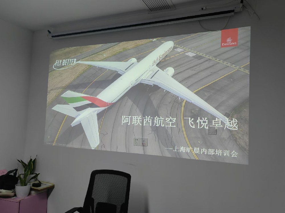 阿联酋航空公司莅临上海旷晨国际商旅指导工作和业务培训